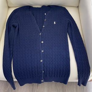 Polo Ralph Lauren Size Small Navy Cardigan